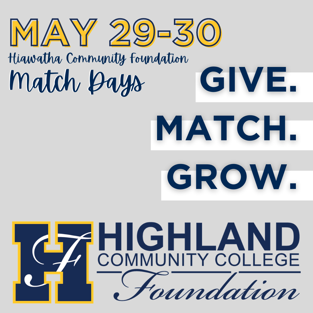 Give Back to Move Forward Hiawatha Community Foundation Match Day