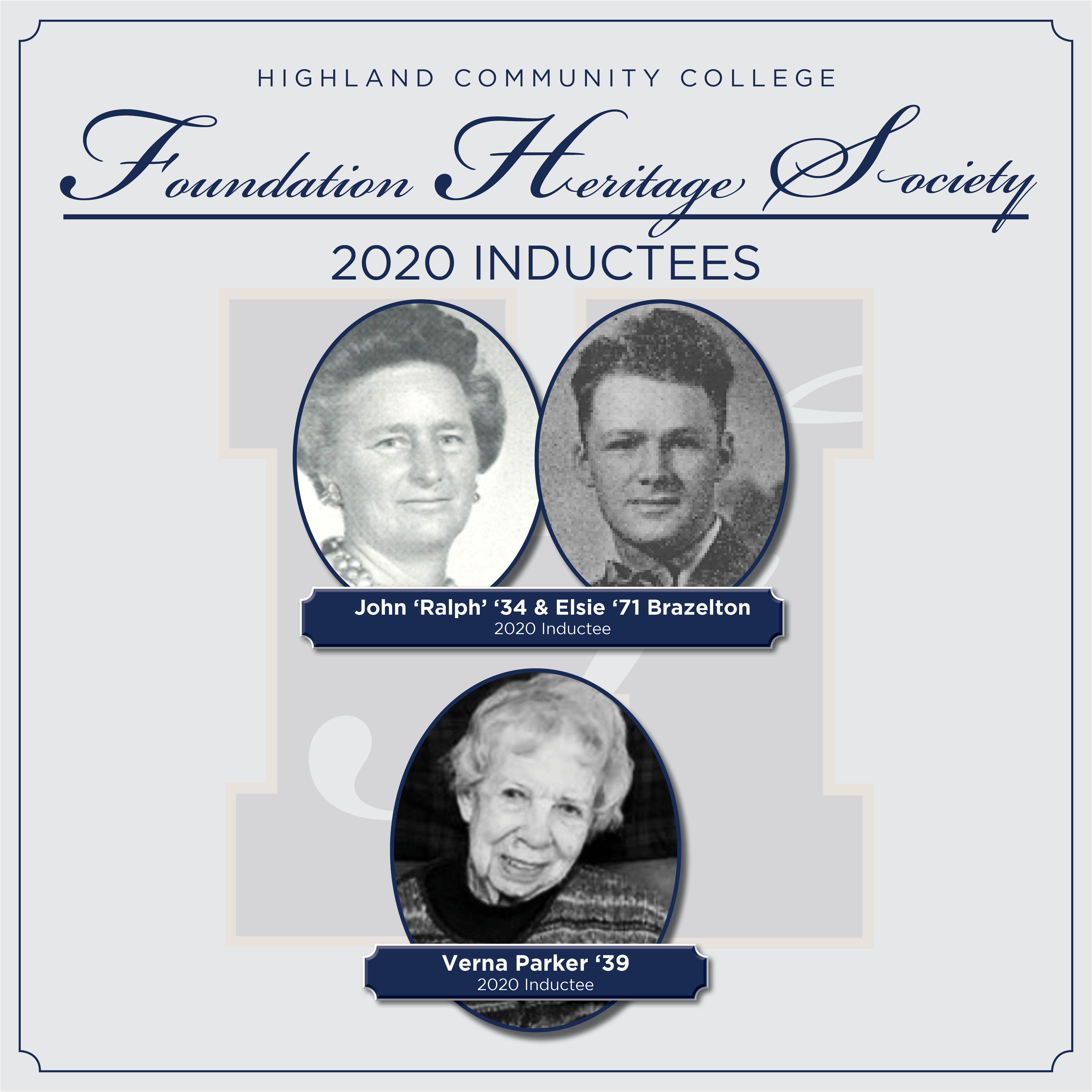 The Highland Community College Foundation's Heritage Society Welcomes New Members