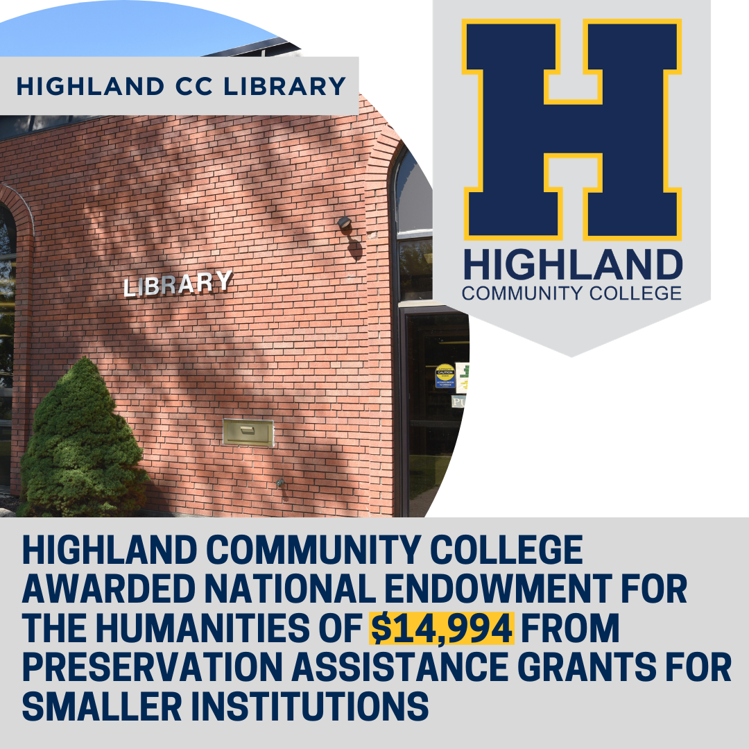 The HCC Library has been awarded a National Endowment for the Humanities grant titled Preservation Assistance Grants for Smaller Institutions. 
