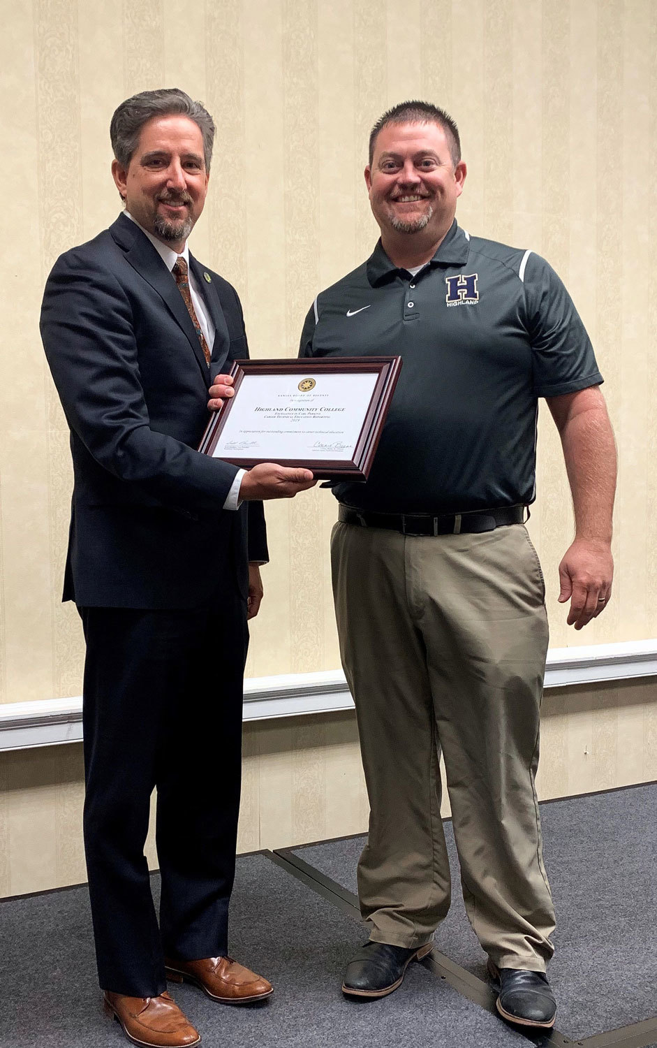 Highland Community College Director of Technical Education Recognized by Kansas Board of Regents