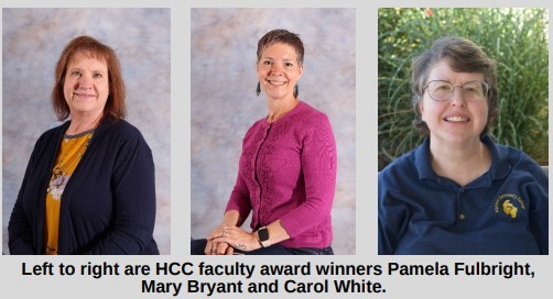 HCC Faculty Selected for Bauer and Bruning Awards