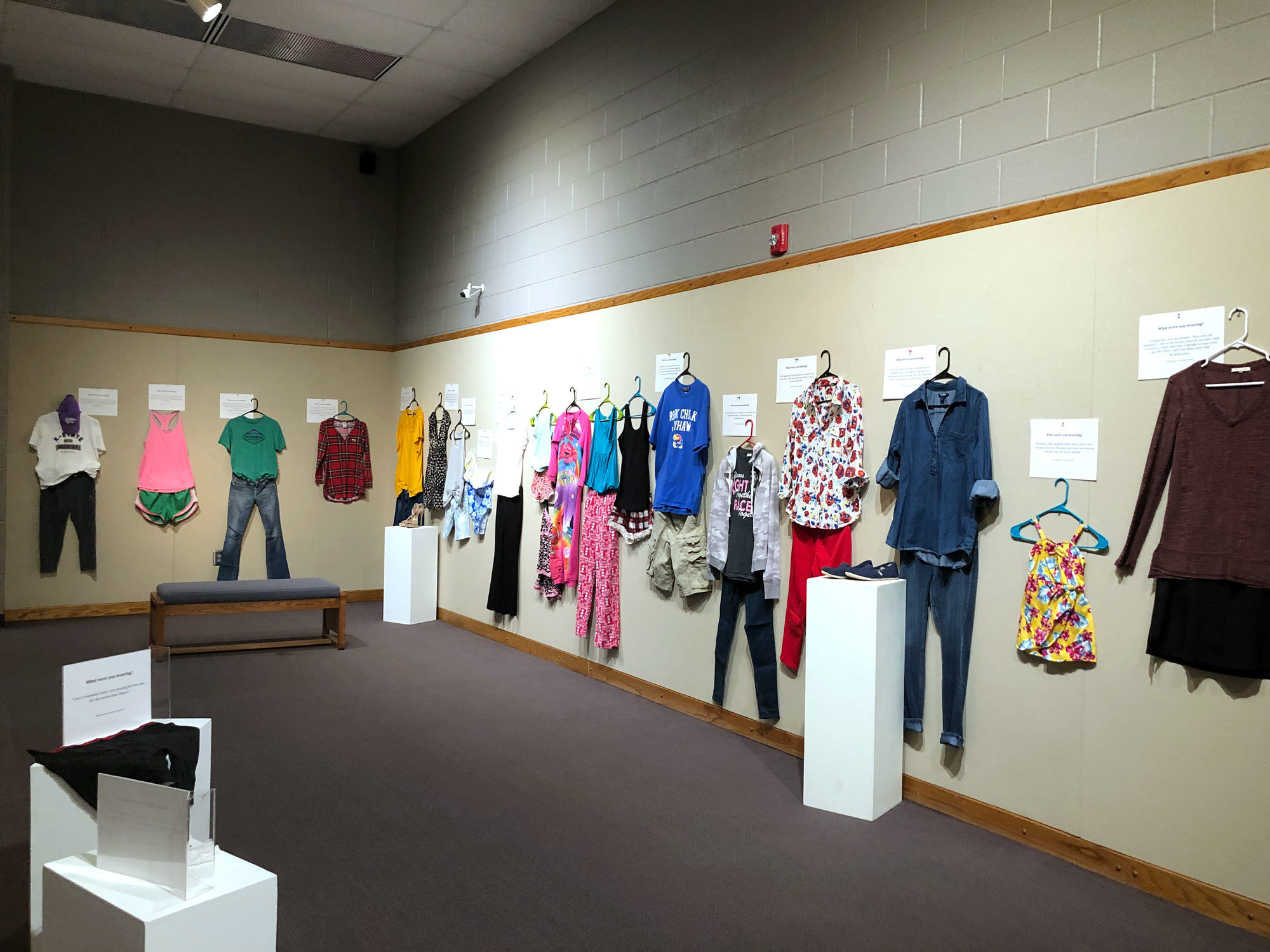 What Were You Wearing and Take Back the Night at Highland Community College the week of April 8