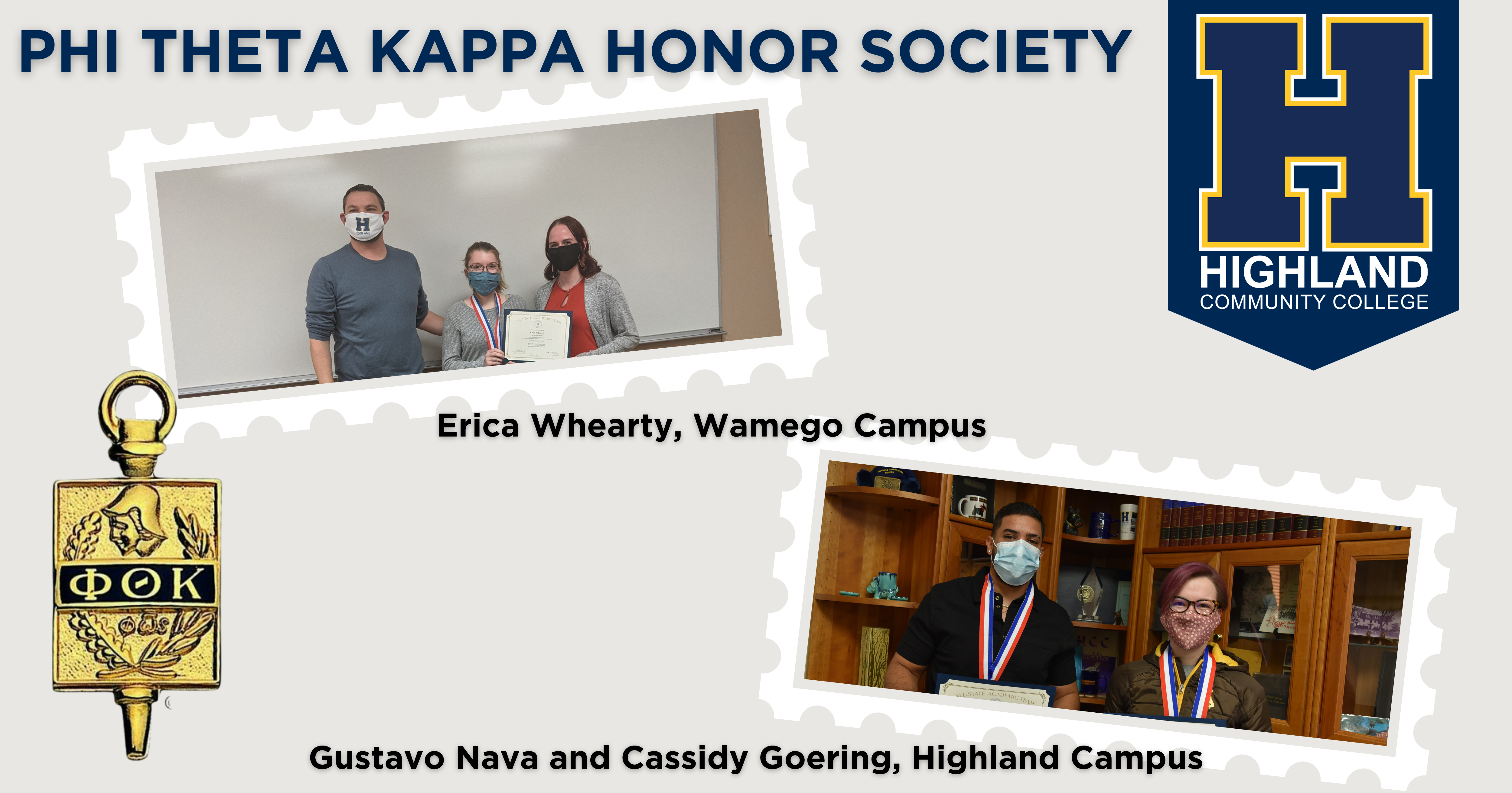 Phi Theta Kappa Awards Three Highland Students