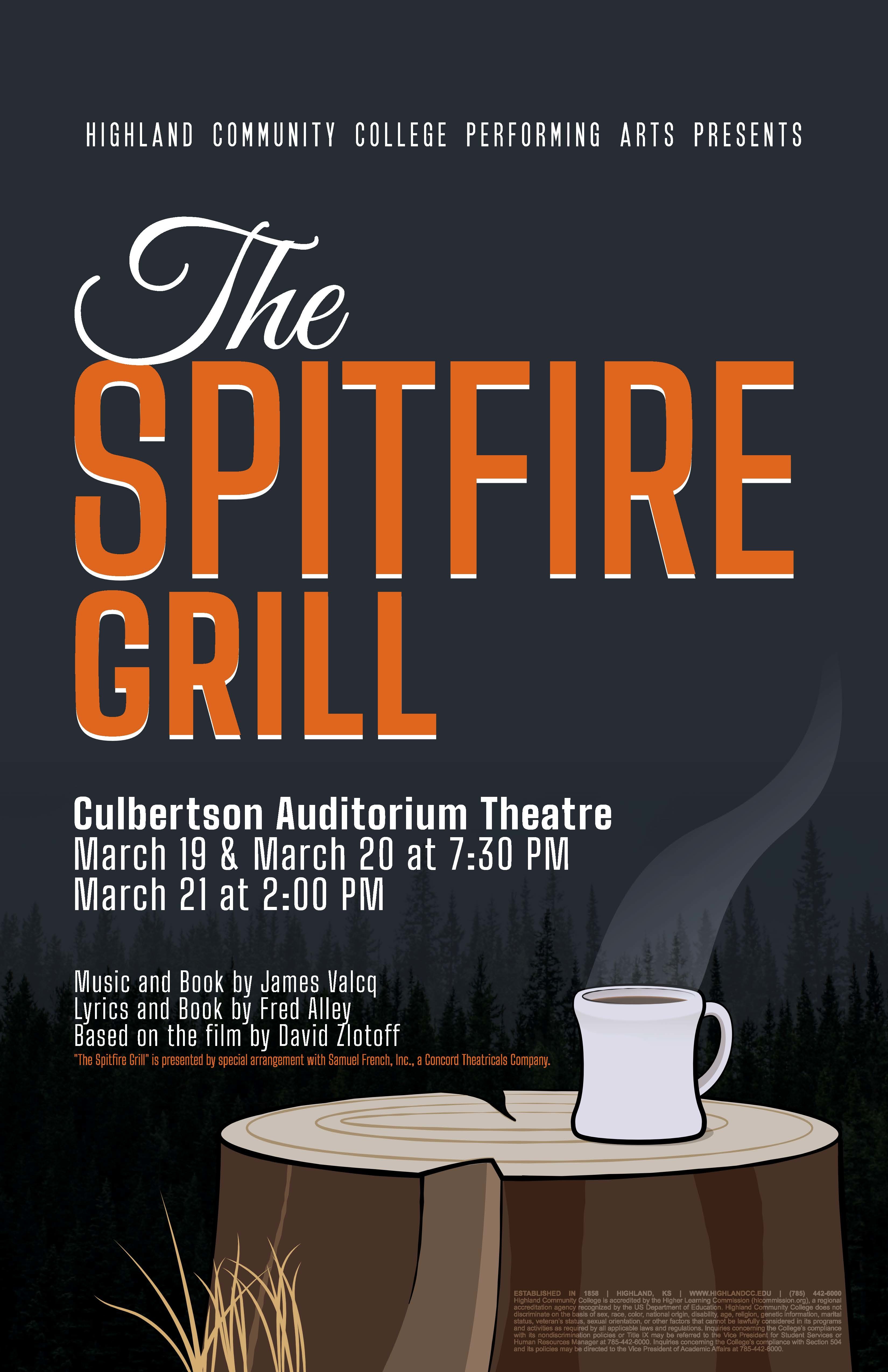 Highland Community College Fine Arts Department Presents The Spitfire Grill Opening March 19