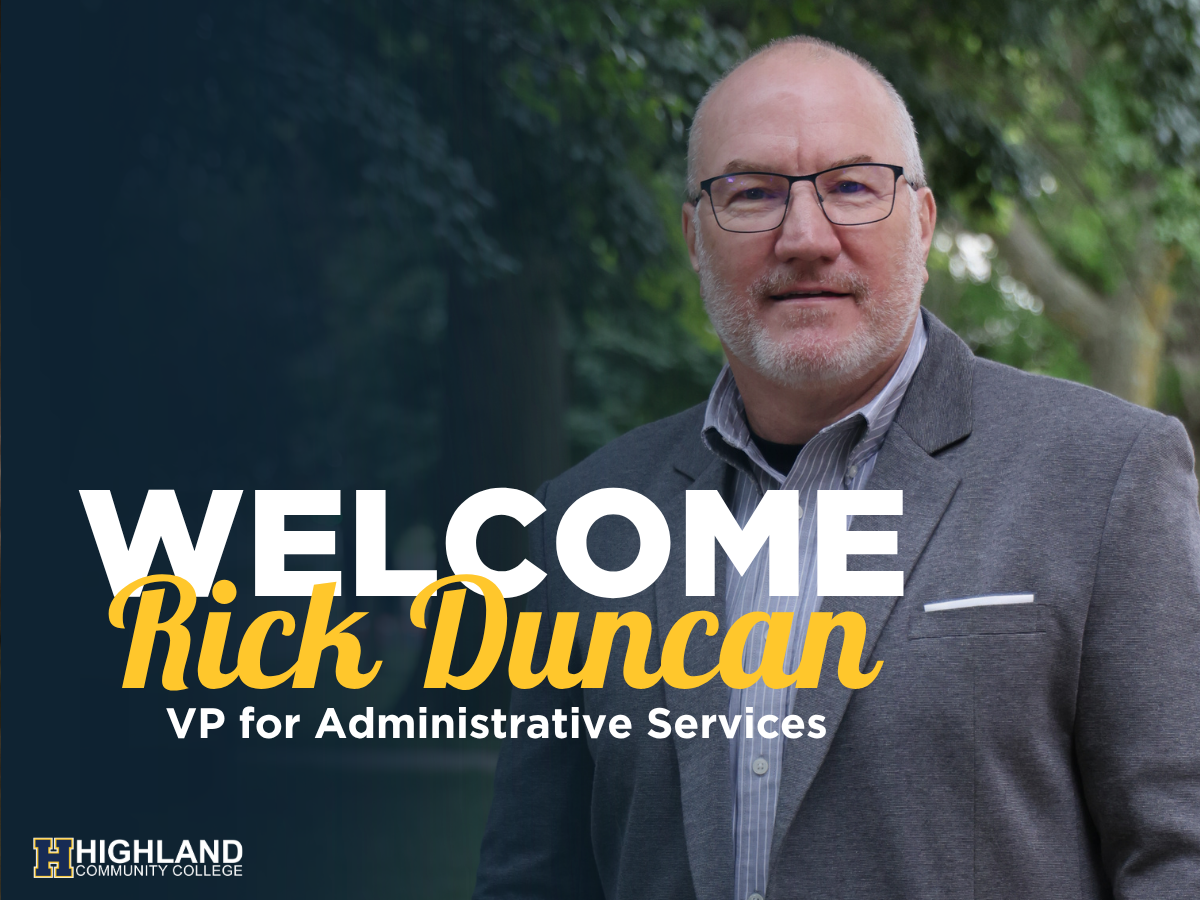 Welcome Rick Duncan VP for Administrative Services